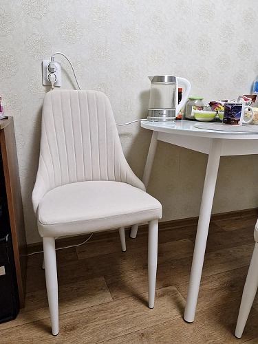 Стул на металлокаркасе Kora white / gray фото покупателя 148