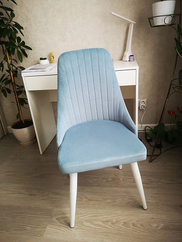 Стул на металлокаркасе Kora white / gray фото покупателя 213