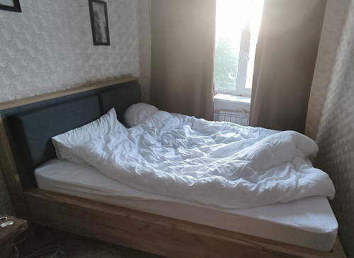 Полутораспальная кровать Клауд 140х200 парящая дуб крафт золотой / антрацит фото покупателя 260