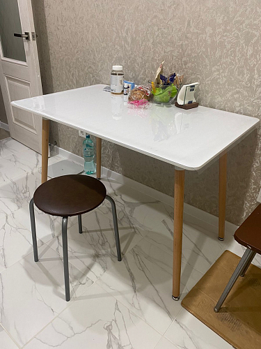 Стол Table 120 white / wood фото покупателя 13
