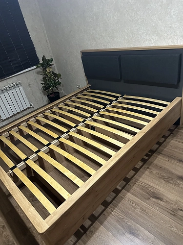 Полутораспальная кровать Клауд 140х200 парящая дуб крафт золотой / антрацит фото покупателя 195