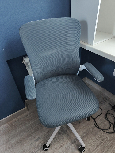 Компьютерное кресло Konfi blue / white фото покупателя 230