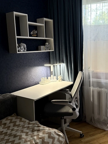Компьютерное кресло Konfi blue / white фото покупателя 17