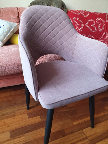 Стул на металлокаркасе Vener light purple фото покупателя 1
