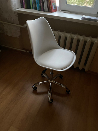 Компьютерное кресло Kolin с подушкой clear / white фото покупателя 30