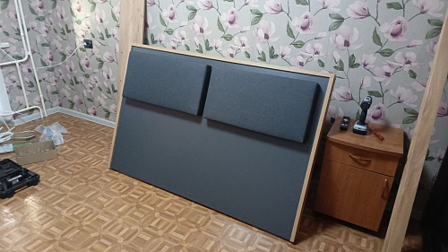Полутораспальная кровать Клауд 140х200 парящая дуб крафт золотой / антрацит фото покупателя 574