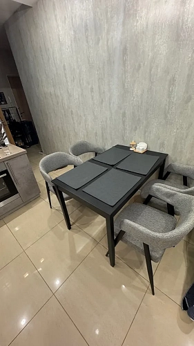 Стул на металлокаркасе Twin gray / black фото покупателя 49