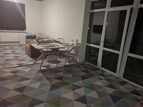 Стол Unika 180x80 белый спеченный камень / светлое дерево фото покупателя 8