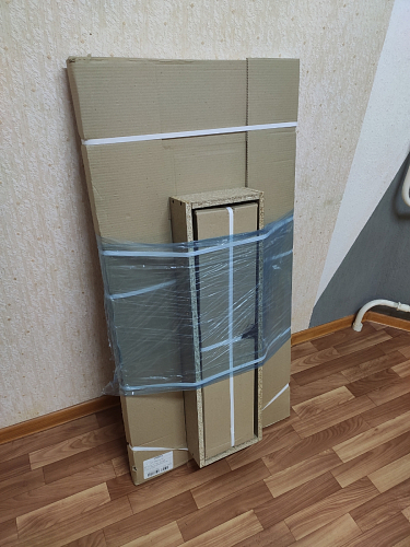 Деревянный стол Тринити Лофт 120x60 дуб делано темный / белый фото покупателя 148