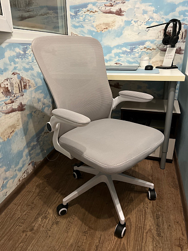 Компьютерное кресло Konfi blue / white фото покупателя 73