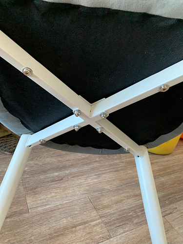 Стул на металлокаркасе Kora white / gray фото покупателя 430
