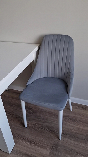 Стул на металлокаркасе Kora white / gray фото покупателя 266