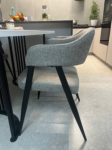 Стул на металлокаркасе Twin gray / black фото покупателя 67