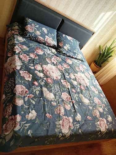 Полутораспальная кровать Клауд 140х200 парящая дуб крафт золотой / антрацит фото покупателя 537
