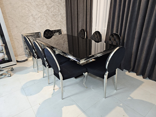 Стол на тумбе Levon 200x100x75 black фото покупателя 3