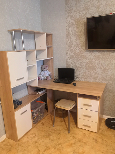 Компьютерный стол КС15 правый дуб сонома фото покупателя 44