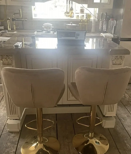 Барный стул Porch dark beige / chrome фото покупателя 21