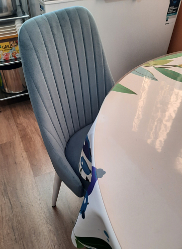 Стул на металлокаркасе Kora white / gray фото покупателя 284