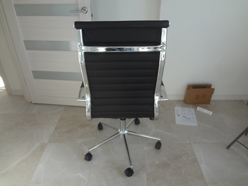 Компьютерное кресло Reus pu white / chrome фото покупателя 4