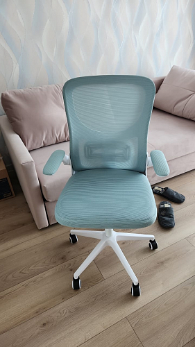 Компьютерное кресло Konfi blue / white фото покупателя 332
