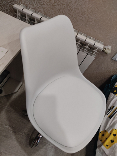 Компьютерное кресло Kolin с подушкой clear / white фото покупателя 104