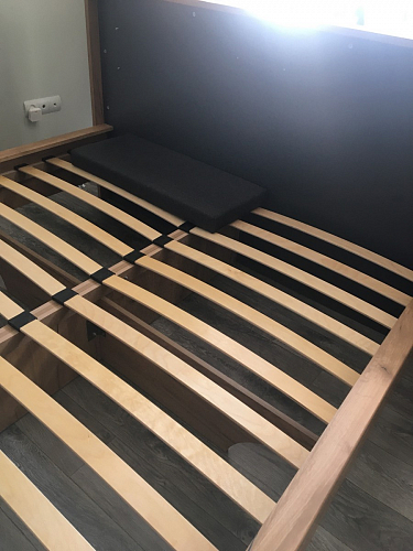 Полутораспальная кровать Клауд 140х200 парящая дуб крафт золотой / антрацит фото покупателя 222