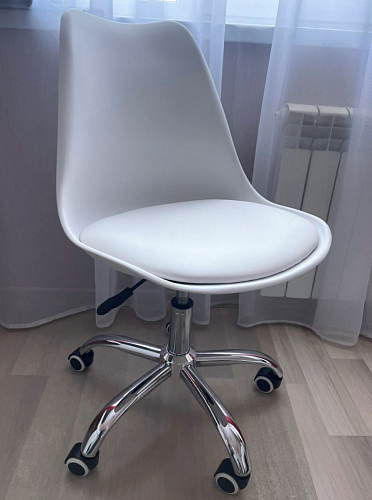 Компьютерное кресло Kolin с подушкой clear / white фото покупателя 331