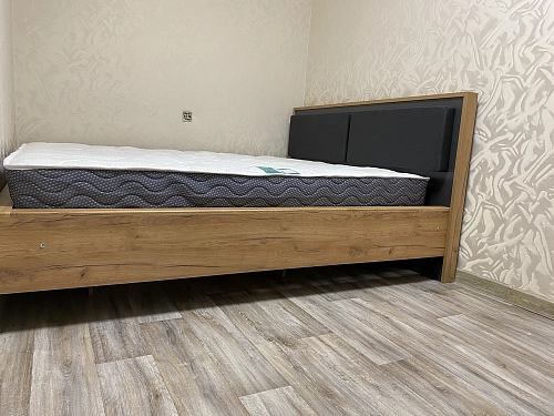 Полутораспальная кровать Клауд 140х200 парящая дуб крафт золотой / антрацит фото покупателя 164