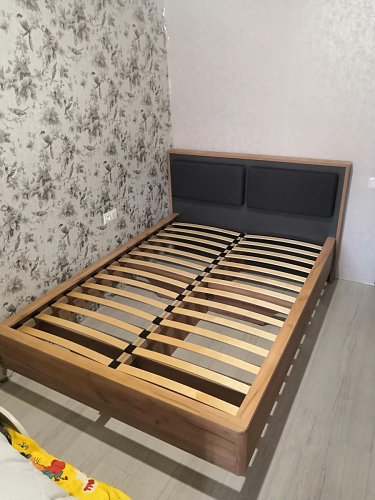 Полутораспальная кровать Клауд 140х200 парящая дуб крафт золотой / антрацит фото покупателя 618