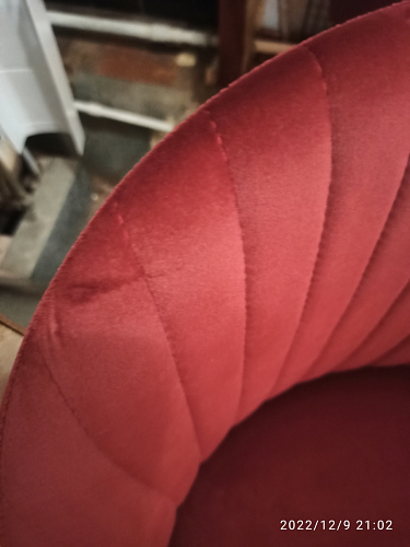 Стул на металлокаркасе Gabi wine red / black фото покупателя 192