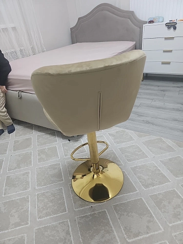 Барный стул Porch dark beige / chrome фото покупателя 34