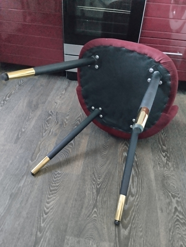 Стул на металлокаркасе Gabi wine red / black фото покупателя 602