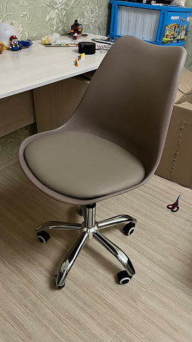 Компьютерное кресло Kolin с подушкой clear / white фото покупателя 180