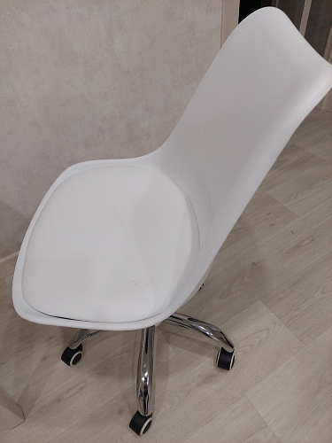 Компьютерное кресло Kolin с подушкой clear / white фото покупателя 327