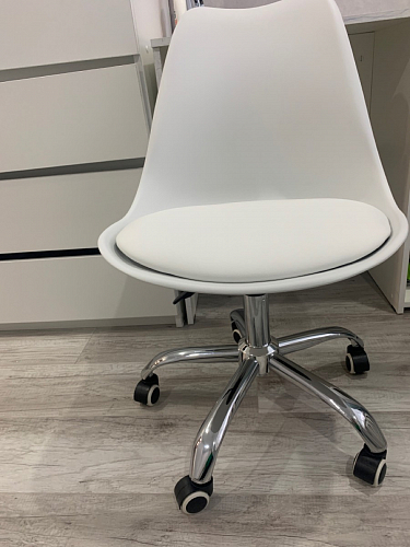 Компьютерное кресло Kolin с подушкой clear / white фото покупателя 352