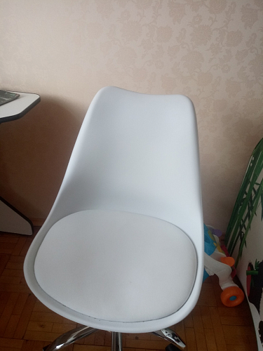 Компьютерное кресло Kolin с подушкой clear / white фото покупателя 181