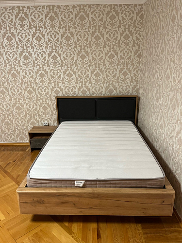 Полутораспальная кровать Клауд 140х200 парящая дуб крафт золотой / антрацит фото покупателя 727