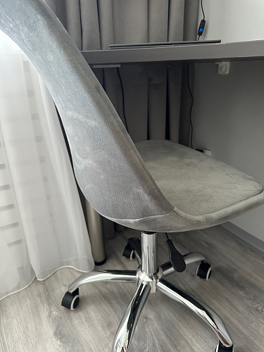 Компьютерное кресло Kolin с подушкой clear / white фото покупателя 266