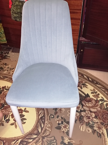 Стул на металлокаркасе Kora white / gray фото покупателя 334