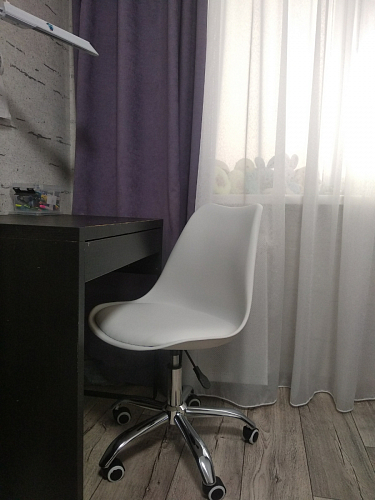 Компьютерное кресло Kolin с подушкой clear / white фото покупателя 495