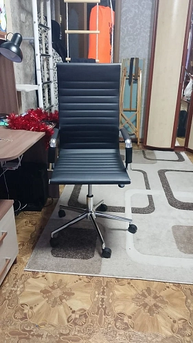 Компьютерное кресло Reus pu white / chrome фото покупателя 36