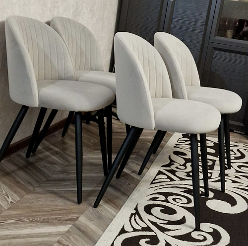 Стул на металлокаркасе Gabi wine red / black фото покупателя 590