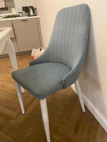 Стул на металлокаркасе Kora white / gray фото покупателя 287