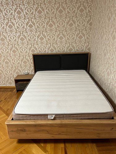 Полутораспальная кровать Клауд 140х200 парящая дуб крафт золотой / антрацит фото покупателя 728