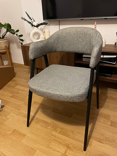 Стул на металлокаркасе Twin gray / black фото покупателя 93