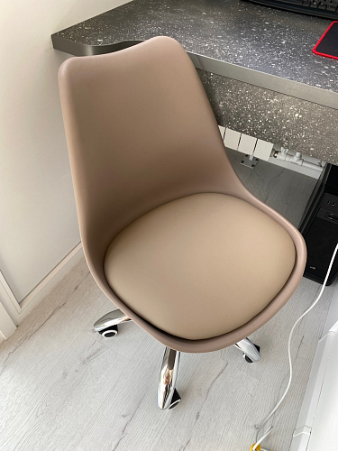 Компьютерное кресло Kolin с подушкой clear / white фото покупателя 312