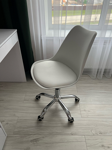 Компьютерное кресло Kolin с подушкой clear / white фото покупателя 67