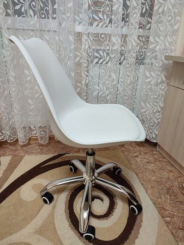 Компьютерное кресло Kolin с подушкой clear / white фото покупателя 22