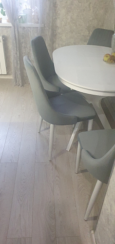 Стул на металлокаркасе Kora white / gray фото покупателя 249