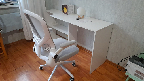 Компьютерное кресло Konfi blue / white фото покупателя 222